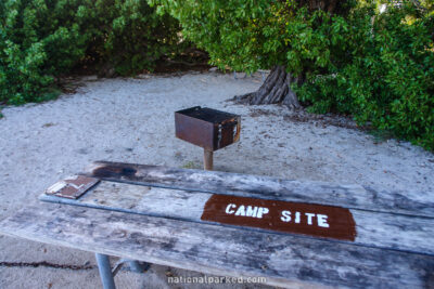 Garden Key Campground in Dry Tortugas National Park in Florida