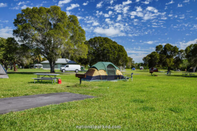 Flamingo Campground in Everglades National Park in Florida