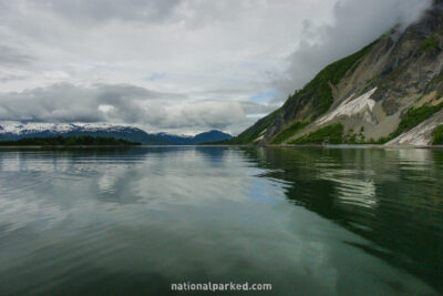 Mount Wright Beach in Glacier Bay National Park in Alaska