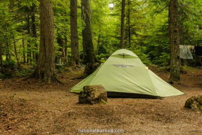 Avalanche Campground in Glacier National Park in Montana