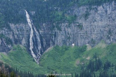 Bird Woman Falls in Glacier National Park in Montana