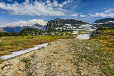 Logan Pass in Glacier National Park in Montana