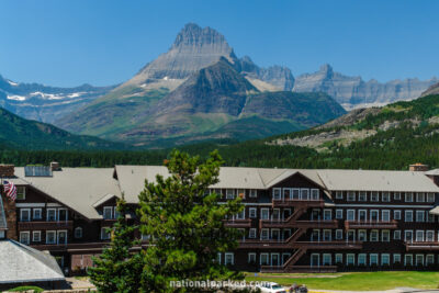 Many Glacier Hotel in Glacier National Park in Montana