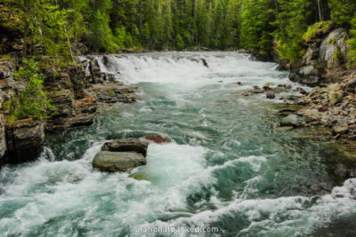 Sacred Dancing Cascades in Glacier National Park in Montana