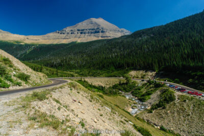 Siyeh Bend in Glacier National Park in Montana