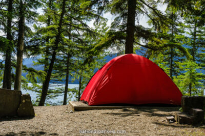 Sprague Creek Campground in Glacier National Park in Montana