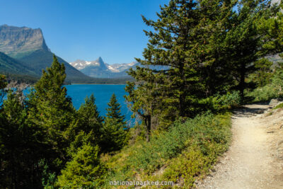 Sun Point Nature Trail in Glacier National Park in Montana