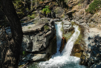 Sunrift Gorge in Glacier National Park in Montana