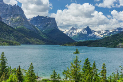 Wild Goose Island in Glacier National Park in Montana