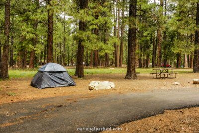 North RIm Campground in Grand Canyon National Park in Arizona