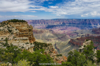 Walhalla Overlook in Grand Canyon National Park in Arizona