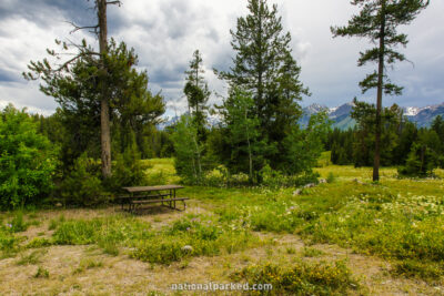 Arizona Island Picnic Area in Grand Teton National Park in Wyoming