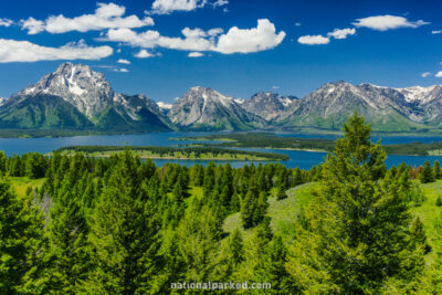 Jackson Point Overlook in Grand Teton National Park in Wyoming