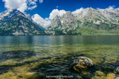 Jenny Lake Overlook in Grand Teton National Park in Wyoming