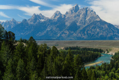 Snake River Overlook in Grand Teton National Park in Wyoming