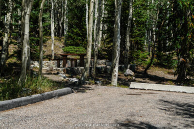 Wheeler Peak Campground in Great Basin National Park in Nevada