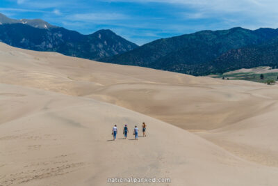 Dune Field in June in Great Sand Dunes National Park in Colorado