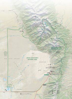 Great Sand Dunes Park Map