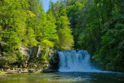Abrams Falls in Great Smoky Mountains National Park in Tennessee