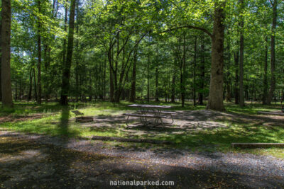 Cades Cove Campground in Great Smoky Mountains National Park in Tennessee