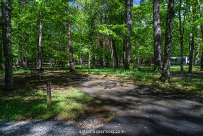 Cades Cove Campground in Great Smoky Mountains National Park in Tennessee