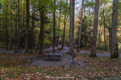 Chimneys Picnic Area in Great Smoky Mountains National Park in Tennessee