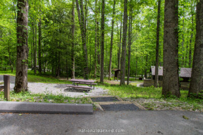 Cosby Campground in Great Smoky Mountains National Park in Tennessee