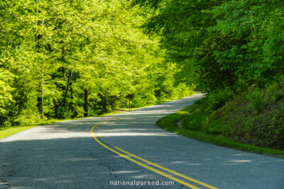 Gatlinburg Bypass Road in Great Smoky Mountains National Park in Tennessee