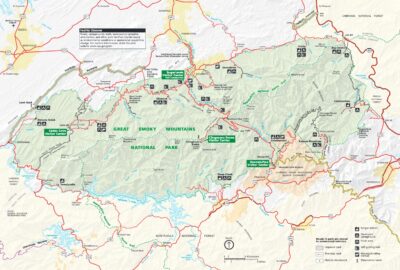 Great Smoky Mountains Park Map