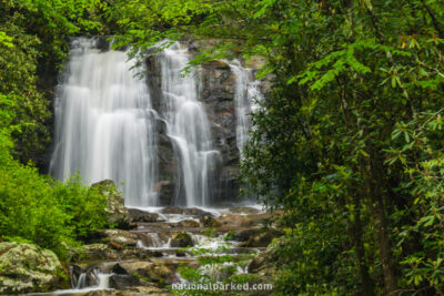 Meigs Fall in Great Smoky Mountains National Park in Tennessee