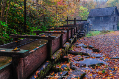 Mingus Mill in Great Smoky Mountains National Park in North Carolina