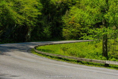 Newfound Gap Road in Great Smoky Mountains National Park in Tennessee