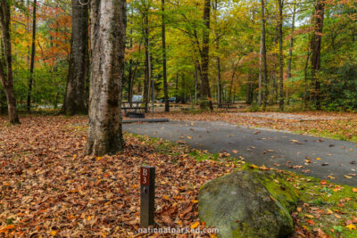 Smokemont Campground in Great Smoky Mountains National Park in North Carolina