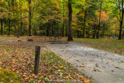 Smokemont Campground in Great Smoky Mountains National Park in North Carolina