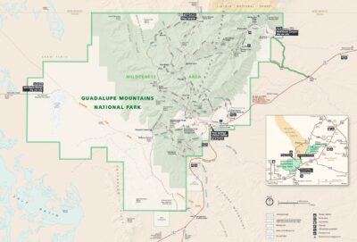 Guadalupe Mountains park map