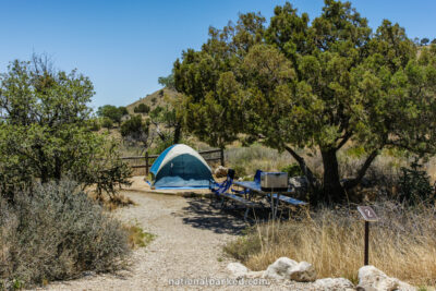 Pine Springs Campground in Guadalupe Mountains National Park in Texas
