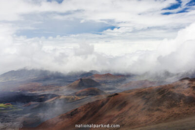 Summit Visitor Center Views in Haleakala National Park in Hawaii