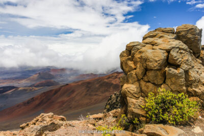 Summit Visitor Center Views in Haleakala National Park in Hawaii