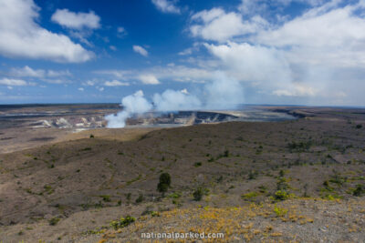Jaggar Museum View in Hawaii Volcanoes National Park in Hawaii