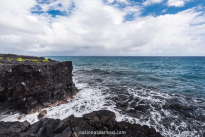 Volcanic Coast in Hawaii Volcanoes National Park in Hawaii