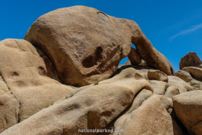 Arch Rock in Joshua Tree National Park in California