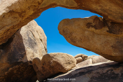 Arch Rock in Joshua Tree National Park in California