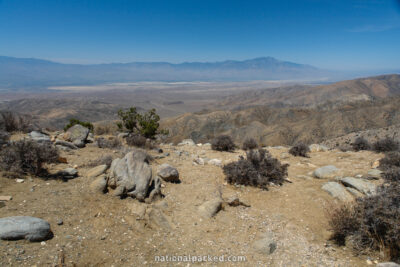 Keys View in Joshua Tree National Park in California