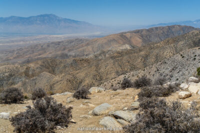 Keys View in Joshua Tree National Park in California