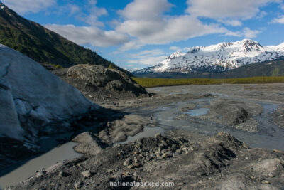 Exit Glacier in Kenai Fjords National Park in Alaska