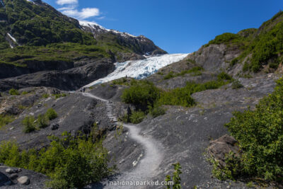 Exit Glacier in Kenai Fjords National Park in Alaska