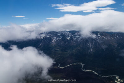 Aerial Views in Lake Clark National Park in Alaska