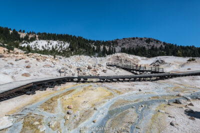 Bumpass Hell in Lassen Volcanic National Park in California