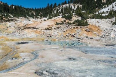 Bumpass Hell in Lassen Volcanic National Park in California