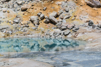 Bumpass Hell in Lassen Volcanic National Park in California